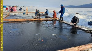 Весенняя рыбалка на корюшку с ловушки. Чныррах. Самодурами..avi