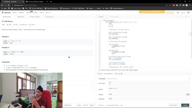 ADD BINARY LEETCODE easy problem solution!!! смотреть онлайн