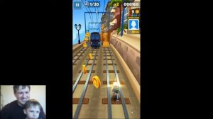 subway surf ИГРА СОБИРАЕМ МОНЕТЫ, МУЛЬТИК УНОСИМ НОГИ