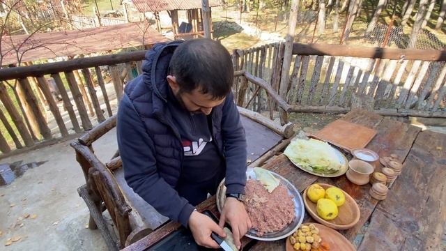 Азербайджанский долма из капусты | 4 K #dolma #долма