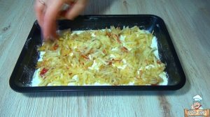 Яблочный пирог из сухого теста.Очень просто и так вкусно!