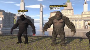 King Kong Size Comparison | Evolution of King kong