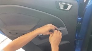 Ford ecosport / rear door panel removal / jeff tan tutorial