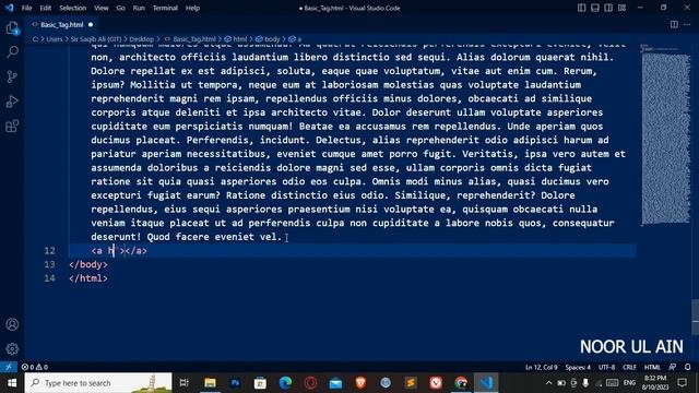 HTML Lec # 5 Part 2 Links in HTML #Git #SirSaqib
