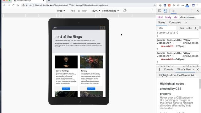 stijlen met Bootstrap 4 tussenresultaat смотреть онлайн