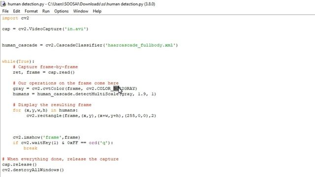 Pedestrian Detection using OpenCV Python | Human Detection | Python | OpenCV