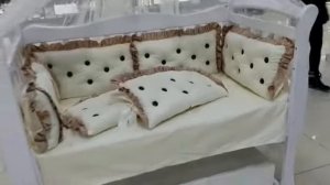 Кроватка северянка-1 белая и бортики премиум обзор от 17102018