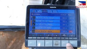 KOMATSU PC220-8 resetting of work hours for Preventive Maintenance
