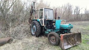 Испытания ЮМЗ-6КЛ ЭО-2621 после поломки НШ.