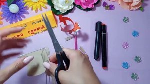 Лиса из втулки бумаги