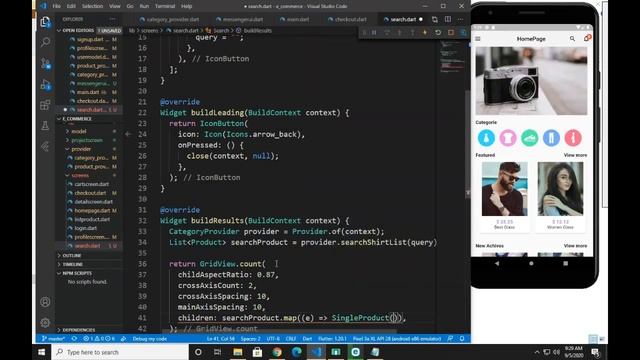 E Commerce App Part 30 Make Search In App Form Firestore Data in Flutter