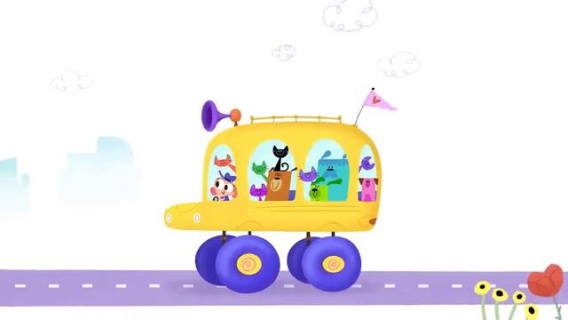 WHEELS ON THE BUS 🚌🎶 Nursery Rhymes | Lingokids смотреть онлайн