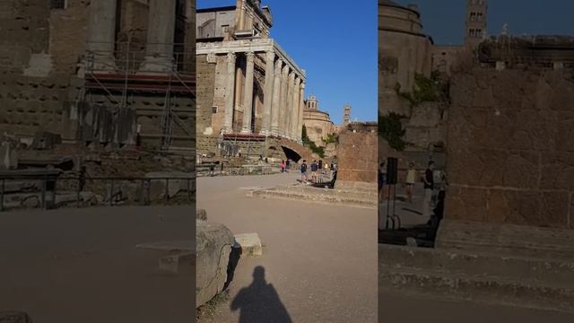 Historical site near the Colosseum in Rome