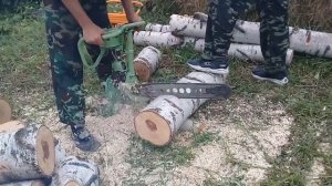 Урал 2, Дружба 4, Штиль 180 и CMI C/B-KS 25. Пиление дров.