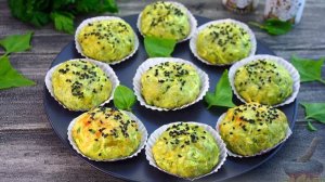 Вместо хлеба или для перекуса.
КАБАЧКОВЫЕ ШАРИКИ СО ШПИНАТОМ