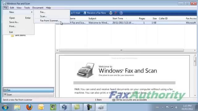 Send a Fax in Windows Fax and Scan (Windows 7 and Windows Vista) смотреть онлайн