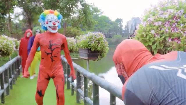 TEAM SPIDER-MAN vs BAD GUY TEAM #1 |Joker Creation Zombie Live Action Battle Spiderman In Real Life смотреть онлайн