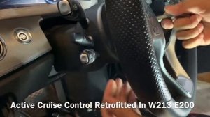 Active Cruise Control Retrofitted In W213 E200