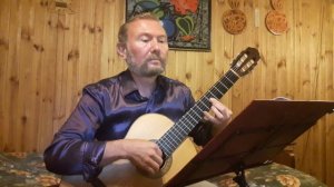 Ян Френкель. Русское поле (из к/ф "Новые приключения неуловимых") на гитаре. Обработка О. Копенкова