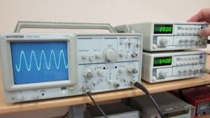 3  Биения наблюдаем на осциллографе