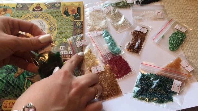 Обзор набора/Икона Матрона Московская/Вышивка бисером смотреть онлайн