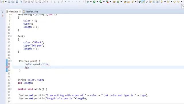 Java Tutorial: 5.Copy constructor in Java
