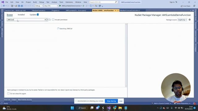 Amazon CloudWatch Logs | Integrate with .NET 6.0 Web API | SeriLog | .NET on AWS | Step by Step | V