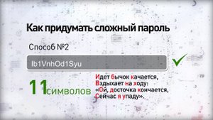 Как придумать пароль?