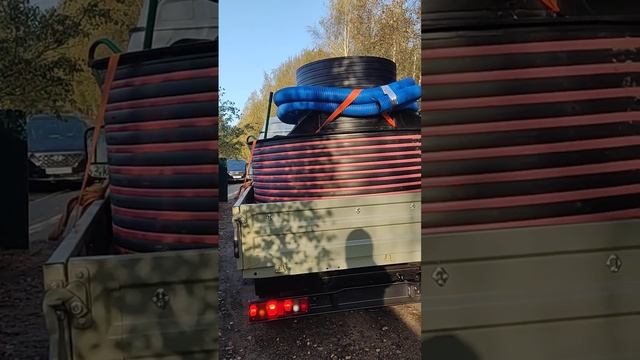 Едем на объект ставить септик Термолос 6. Станция предназначена от 2 до 6 человек. Можно выключать.