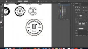 Video 17/25 - Making Badge Number 8 - Badge / Sticker Template Design With Adobe Illustrator