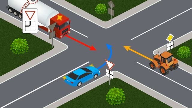 ?Как правильно проехать перекресток на бензовозе в соответствии с ПДД ? смотреть онлайн