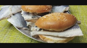 СЕЛЬДЬ бутербродная или ФИШБУРГЕР из сельди