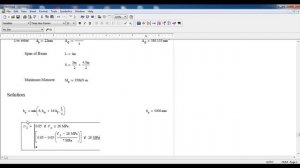 Mathcad-Design of Reinforced Concrete  T Beam using Mathcad part 1