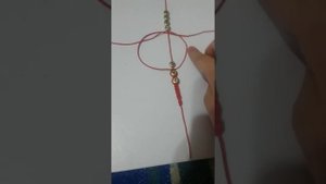 как сделать браслет из нитки и букв!