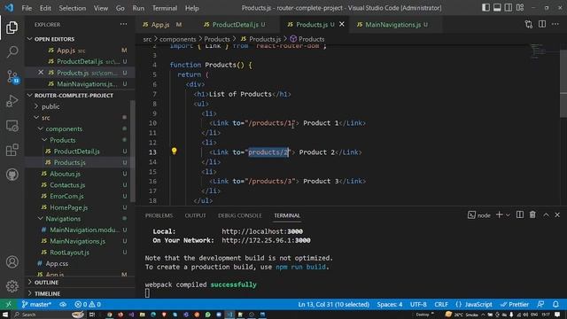 Absolute and Relative Path using Router in React JS | React JS Tutorial (full course) - #66