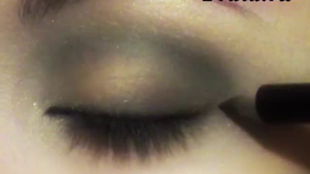 Вечерний макияж глаз "Зелёная дымка", видео-инструкция (полная версия) смотреть онлайн