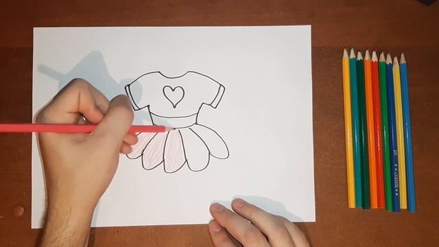 Bolalar uchun liboslar chizish / Рисование платья для детей / Drawing dresses for children