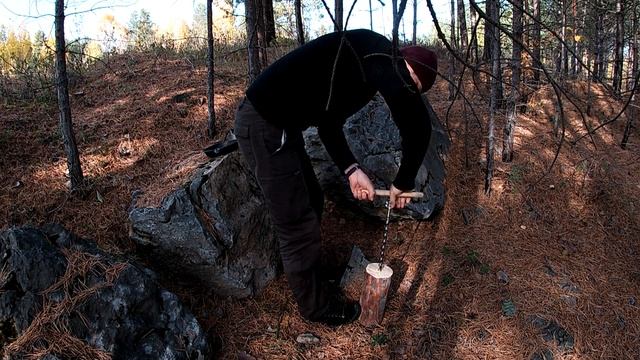В осеннем лесу. Финский факел. Компот из черноплодной рябины. Бушкрафт. смотреть онлайн