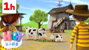 Senhora Vaca e Mais! | Canções de Animais | Música Infantil - HeyKids Português