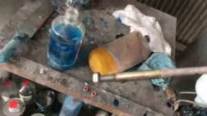 Медное напыление своими руками за 15 секунд.