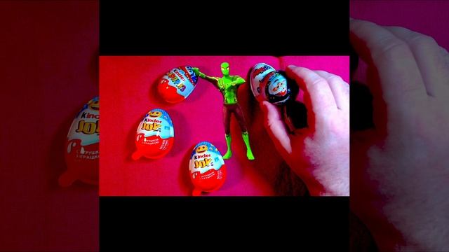 Spiderman Candy's Kinder ASMR lollipops satisfying video Kinder Joy, Kinder Surprise #shorts  (5)