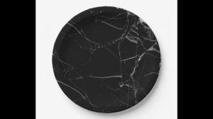 Nero marquina black marble plate