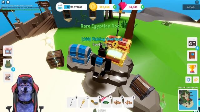 NEW* MYTHIC ROD In Fishing Simulator!?- ROBLOX смотреть онлайн