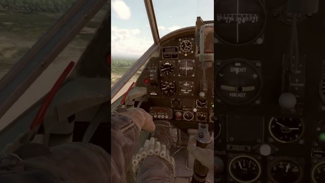 Взлет на Мессершмитте Bf 109 E-3, War Thunder, VR.