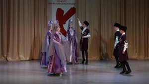 Студия национального танца "Артар"  княжеский кабардинский танец "Къафэ"