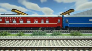 🚂 🚃🚃 Вагоны Аммендорф (плацкарт и ресторан) в Майнкрафт Immersive Railroading от автора nordon73