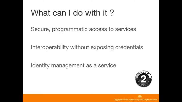 Servoy tech webinar series 13: Servoy and oAuth2 смотреть онлайн