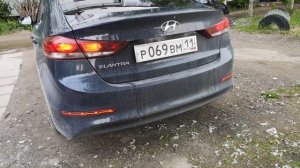 Hyunday Elantra 2016 замена задних отражателей на диодные