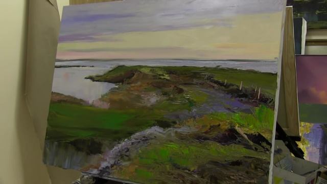 Игорь Сахаров, пейзаж маслом, масляная живопись смотреть онлайн