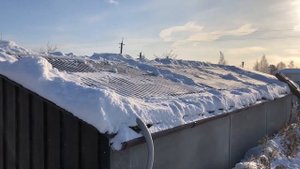 Солнечные коллекторы зимой